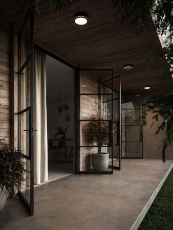 Nordlux Ava Smart LED Decken- und Wandleuchte, schwarz, 9,5 W, 2700 K, 600 lm, Bluetooth